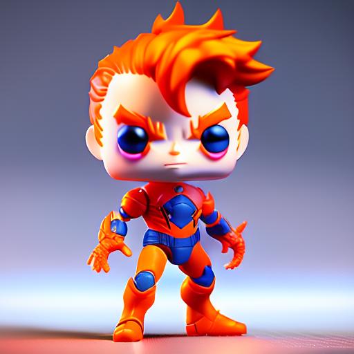 00235-2683226665-3d render of funko pop baby spiderman ginger orange hair, Short, 3D Render, High Quality, 4k, (RFKTR_plastic).png